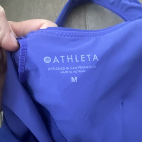 Athleta Seychelles One Piece Swimsuit~YACHT BLUE~Medium - Picture 5 of 6